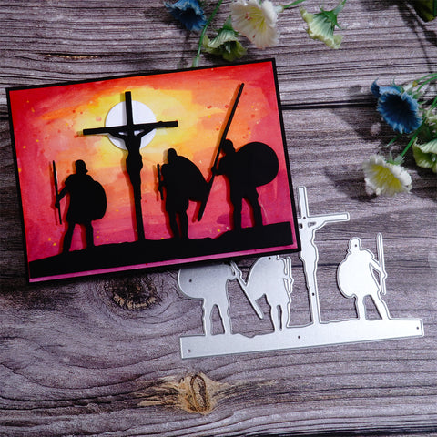 Inlovearts Ancient Roman Warrior and Cross Cutting Dies