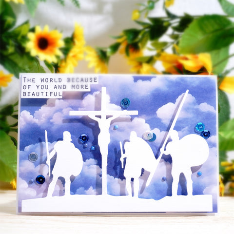 Inlovearts Ancient Roman Warrior and Cross Cutting Dies