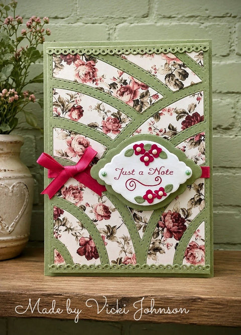 Inlovearts Arc Background Board Cutting Dies