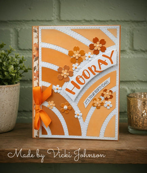 Inlovearts Arc Background Board Cutting Dies