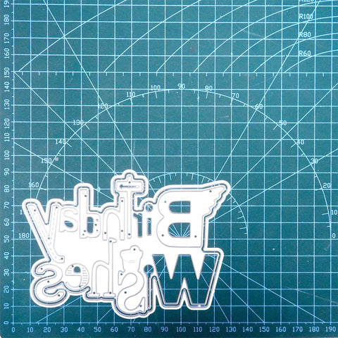 Inlovearts Birthday Wishes Word Cutting Dies