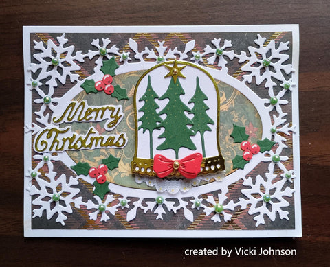 Inlovearts Snow Mirror Cutting Dies