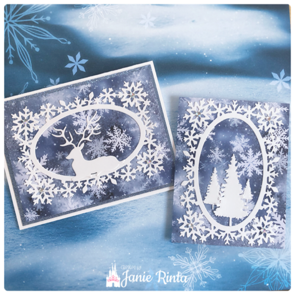 Inlovearts Snow Mirror Cutting Dies