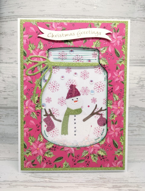 Inlovearts Snowman Glass Bottle Cutting Dies