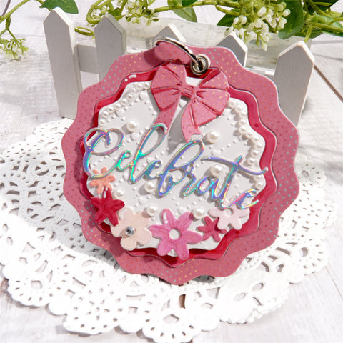 Inlovearts Circle with Bow Knot Cutting Dies