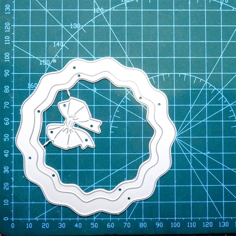Inlovearts Circle with Bow Knot Cutting Dies