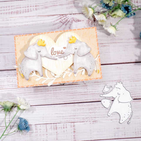 Inlovearts Lovely Elephant Cutting Dies