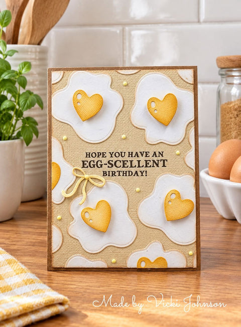 Inlovearts Fried Egg in Heart Shape Cutting Dies