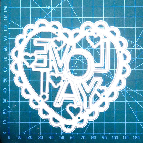 Inlovearts "Love Ya" Word Heart Cutting Dies