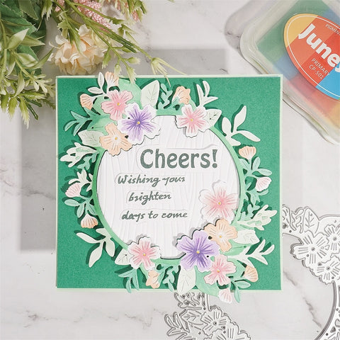 Inlovearts Gorgeous Flower Wreath Metal Cutting Dies