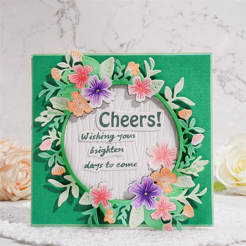 Inlovearts Gorgeous Flower Wreath Metal Cutting Dies