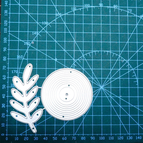 Inlovearts A Disc With Leaves Cutting Dies