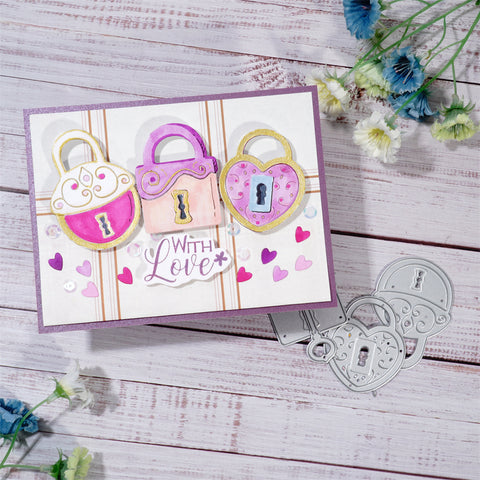 Inlovearts Three Locks Cutting Dies