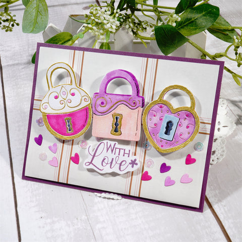 Inlovearts Three Locks Cutting Dies