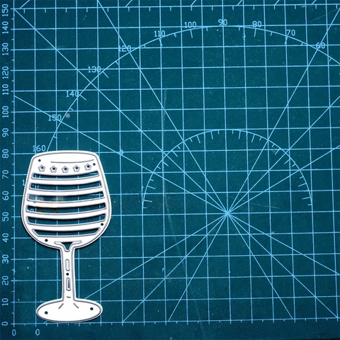 Inlovearts Wine Glass Cutting Dies