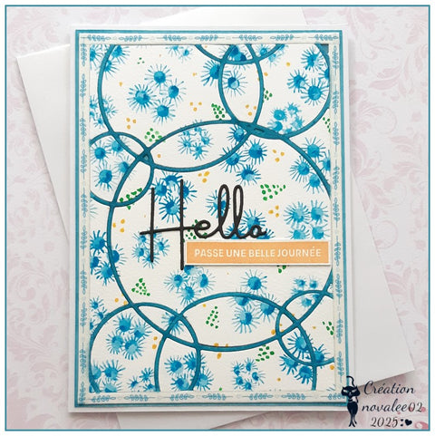 Inlovearts Staggered Bubble Background Board Cutting Dies