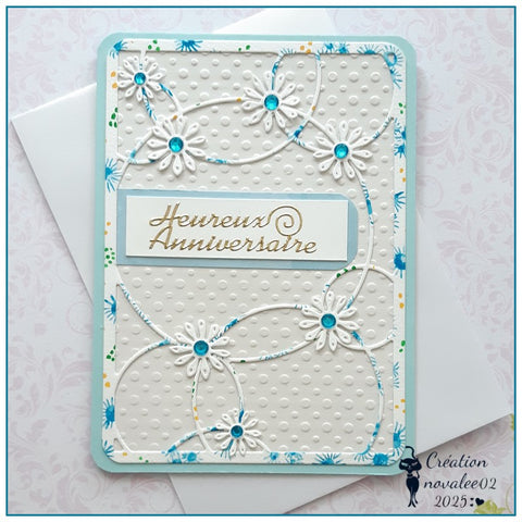 Inlovearts Staggered Bubble Background Board Cutting Dies