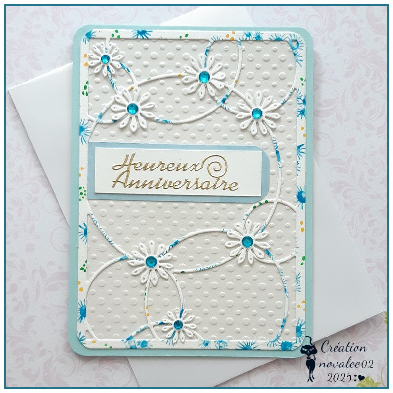 Inlovearts Staggered Bubble Background Board Cutting Dies