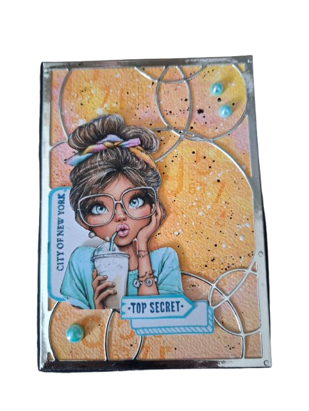Inlovearts Staggered Bubble Background Board Cutting Dies