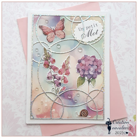 Inlovearts Staggered Bubble Background Board Cutting Dies