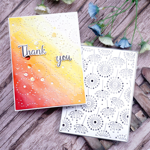 Inlovearts Dandelion Background Board Cutting Dies