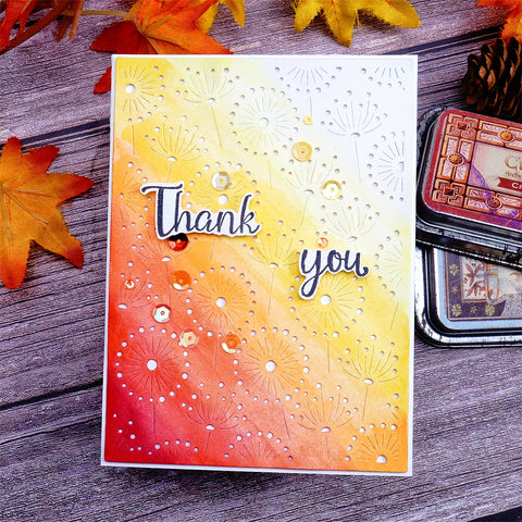 Inlovearts Dandelion Background Board Cutting Dies