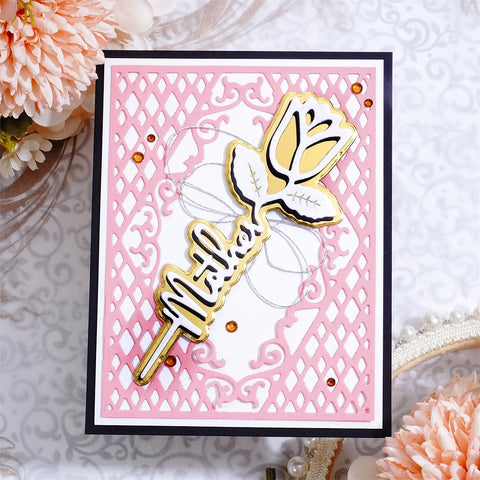 Inlovearts Mother Word and Tulip Cutting Dies