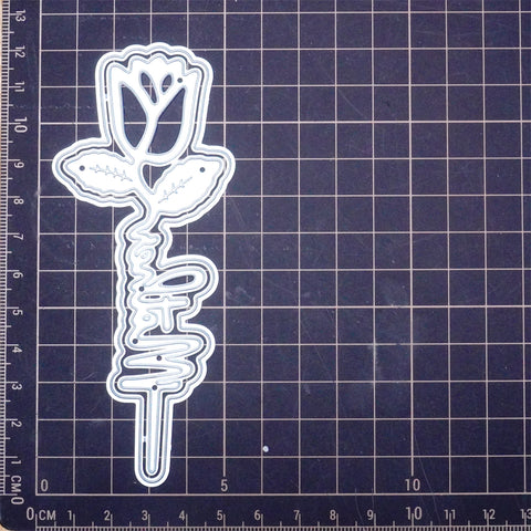 Inlovearts Mother Word and Tulip Cutting Dies