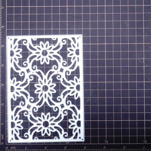 Inlovearts Daisy Flower Background Board Metal Cutting Dies