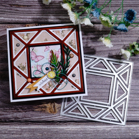 Inlovearts Square Background Board Cutting Dies