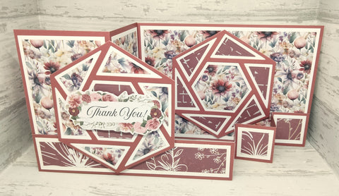 Inlovearts Hexagons and Triangles Background Board Cutting Dies