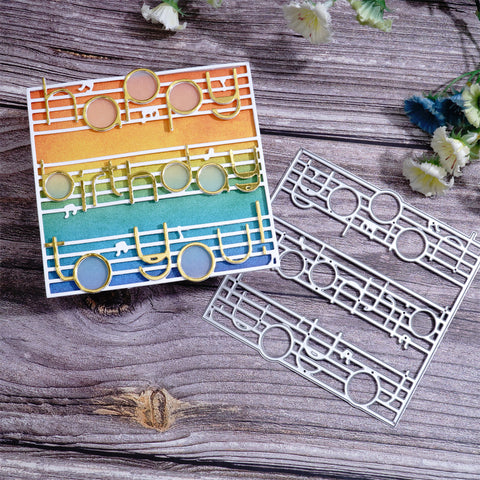 Inlovearts 'Happy Birthday to you' on the Musical Notation Cutting Dies