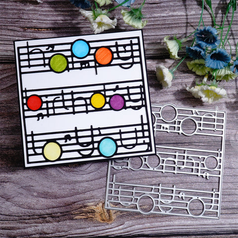 Inlovearts 'Happy Birthday to you' on the Musical Notation Cutting Dies