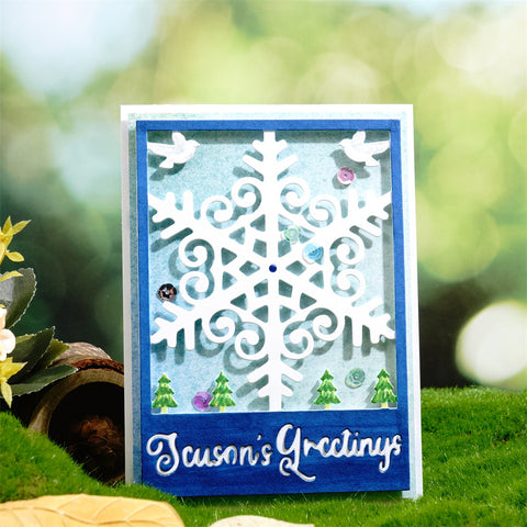 Inlovearts Snowflake Background Board Metal Cutting Dies