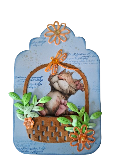 Inlovearts Spring Flower Basket Cutting Dies