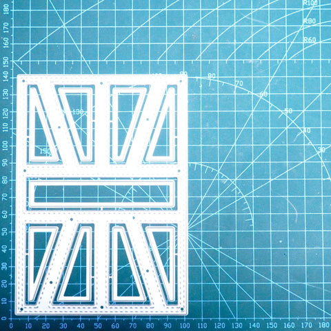 Inlovearts Triangle Background Board Metal Cutting Dies