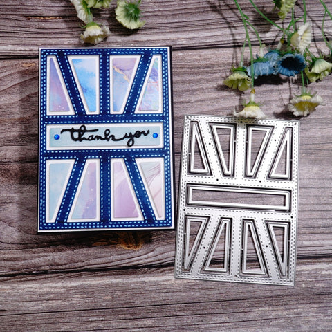 Inlovearts Triangle Background Board Metal Cutting Dies