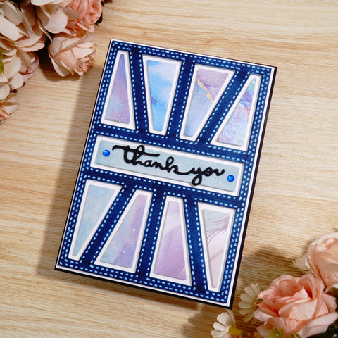 Inlovearts Triangle Background Board Metal Cutting Dies