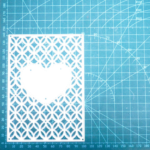 Inlovearts Copper Coins and Heart Background Board Cutting Dies