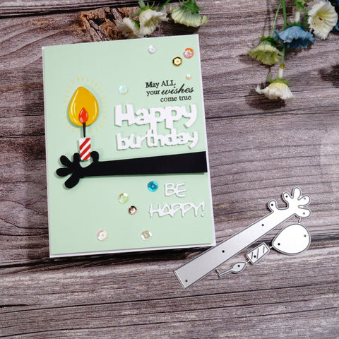 Inlovearts Holding a Candle Metal Cutting Dies