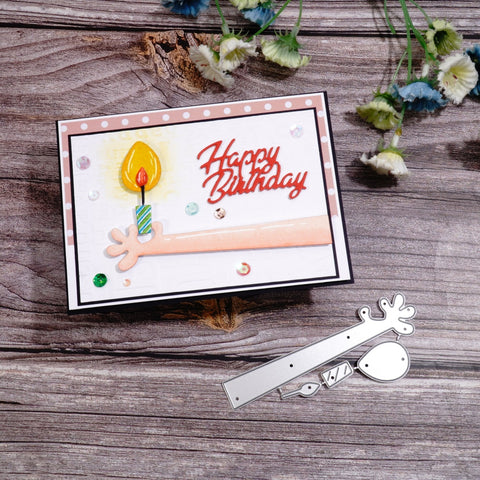 Inlovearts Holding a Candle Metal Cutting Dies