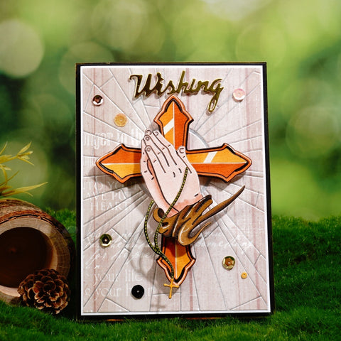 Inlovearts Praying Hands and Cross Cutting Dies