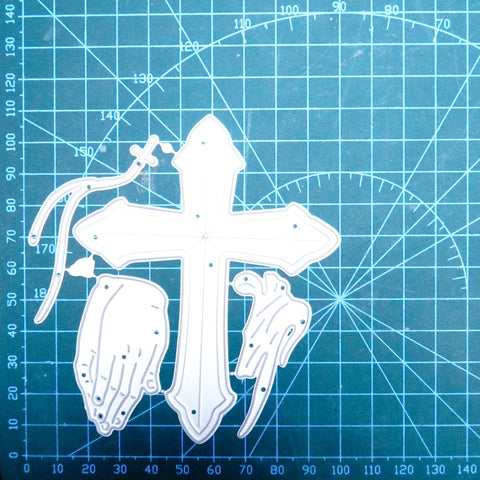 Inlovearts Praying Hands and Cross Cutting Dies