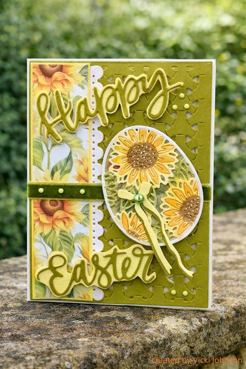 Inlovearts Floral Egg Cutting Dies