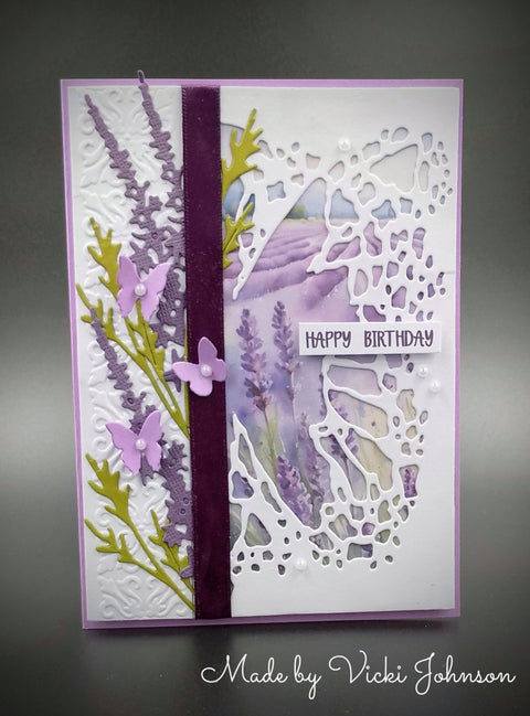 Inlovearts Butterfly Wing Rectangle Frame Cutting Dies