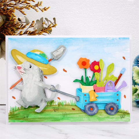 Inlovearts Gardening Mouse Cutting Dies