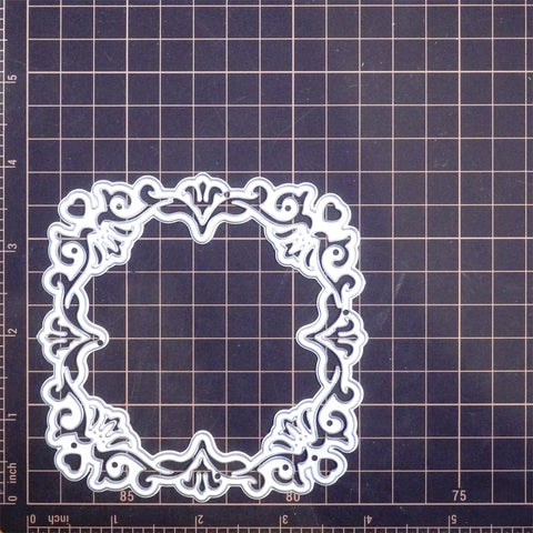 Inlovearts Square Lace Background Board Cutting Dies