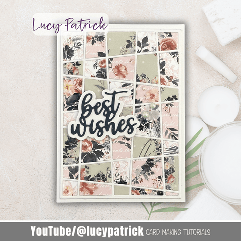 Inlovearts Staggered Slash Background Board Cutting Dies