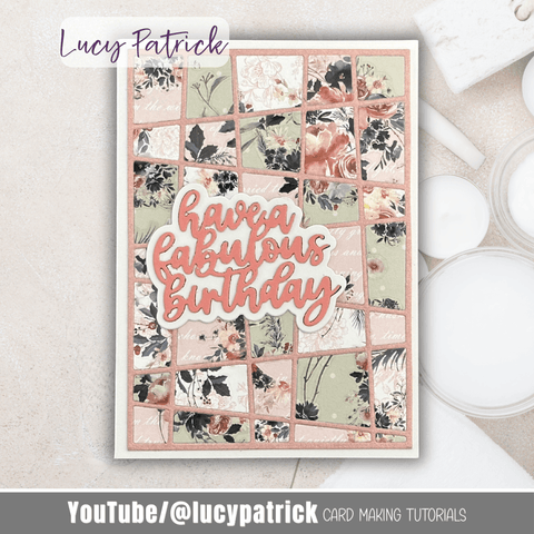 Inlovearts Staggered Slash Background Board Cutting Dies