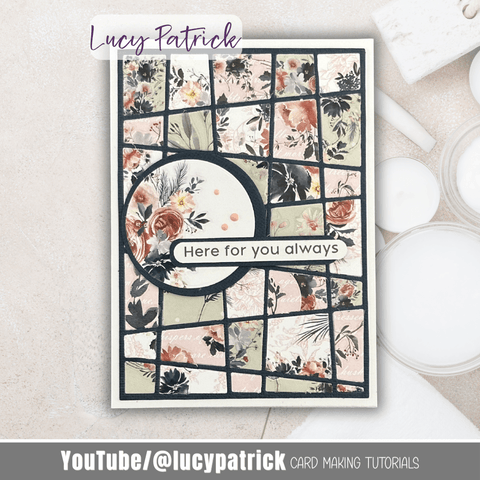 Inlovearts Staggered Slash Background Board Cutting Dies